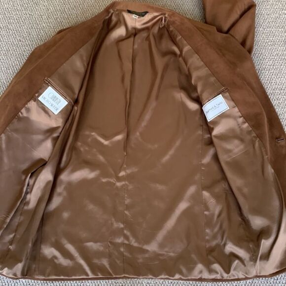 CHAMISTE Tan Sport Coat Blazer Classic Design Fully Lined w Pockets Men’s sz 44L - Picture 6 of 11